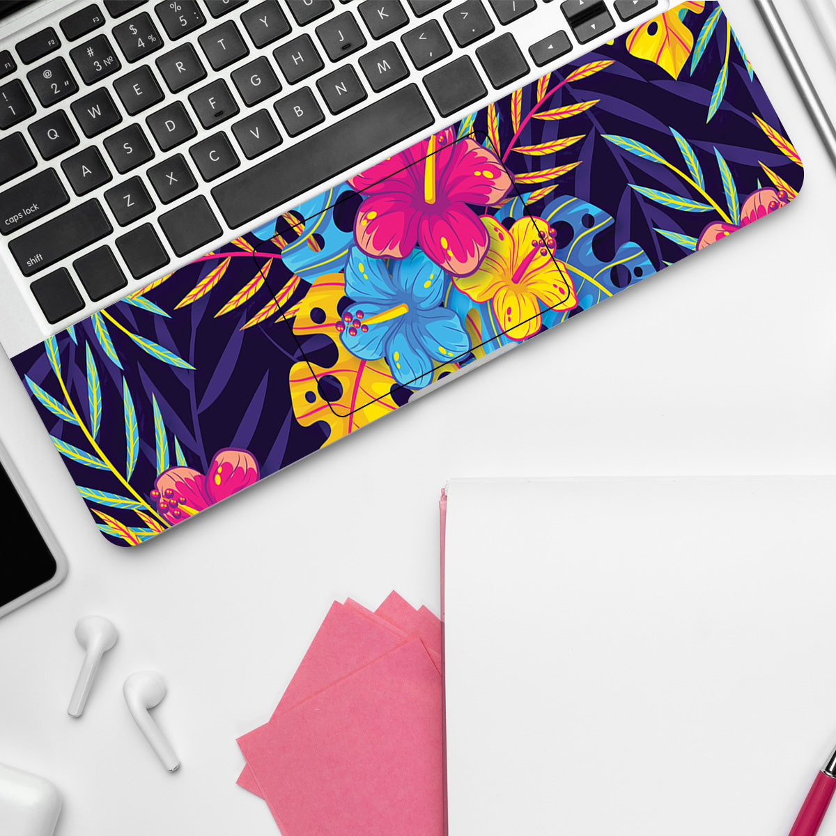 Colorful Florals Leaves Botanical Laptop Skin