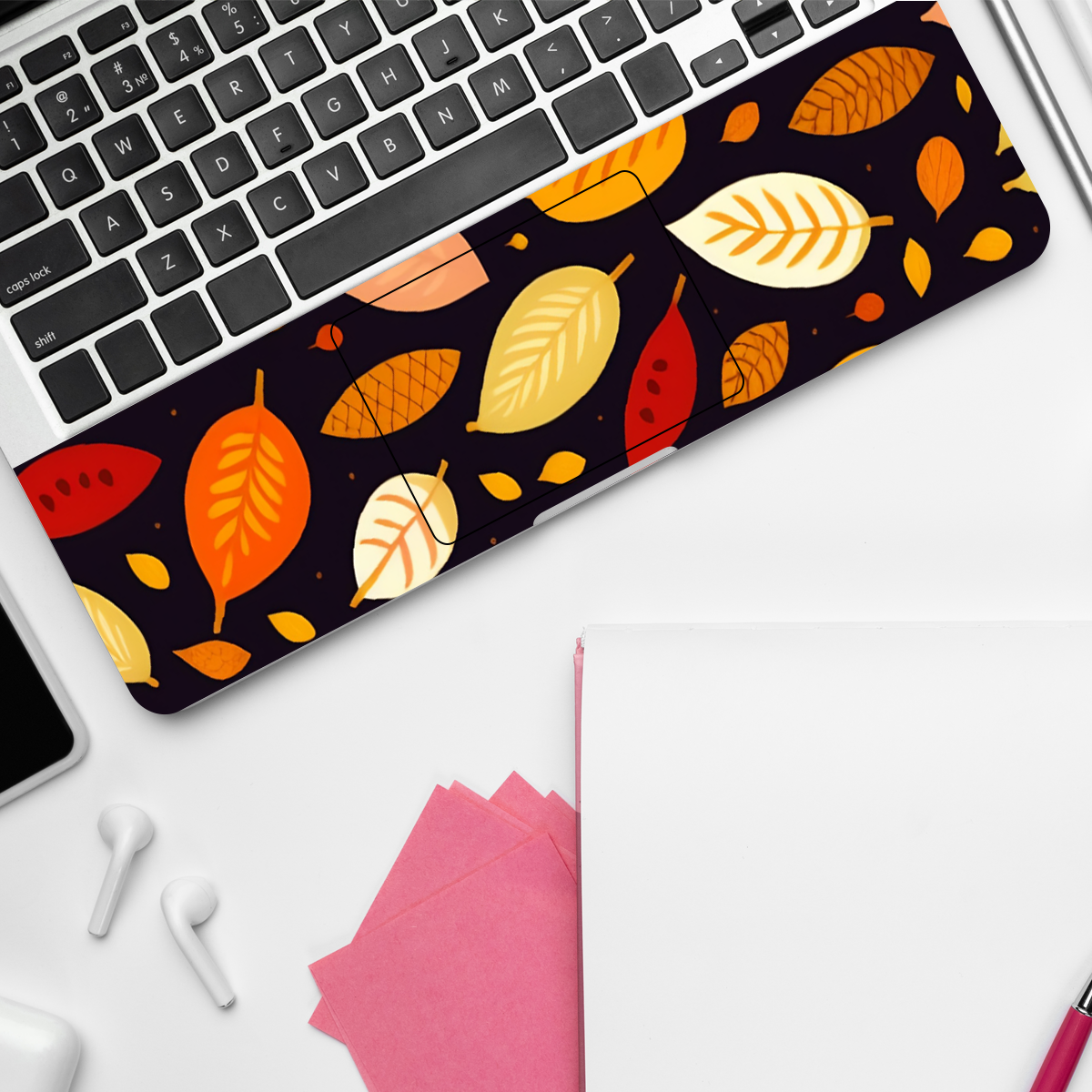 Brown Leaves Botanical Laptop Skin