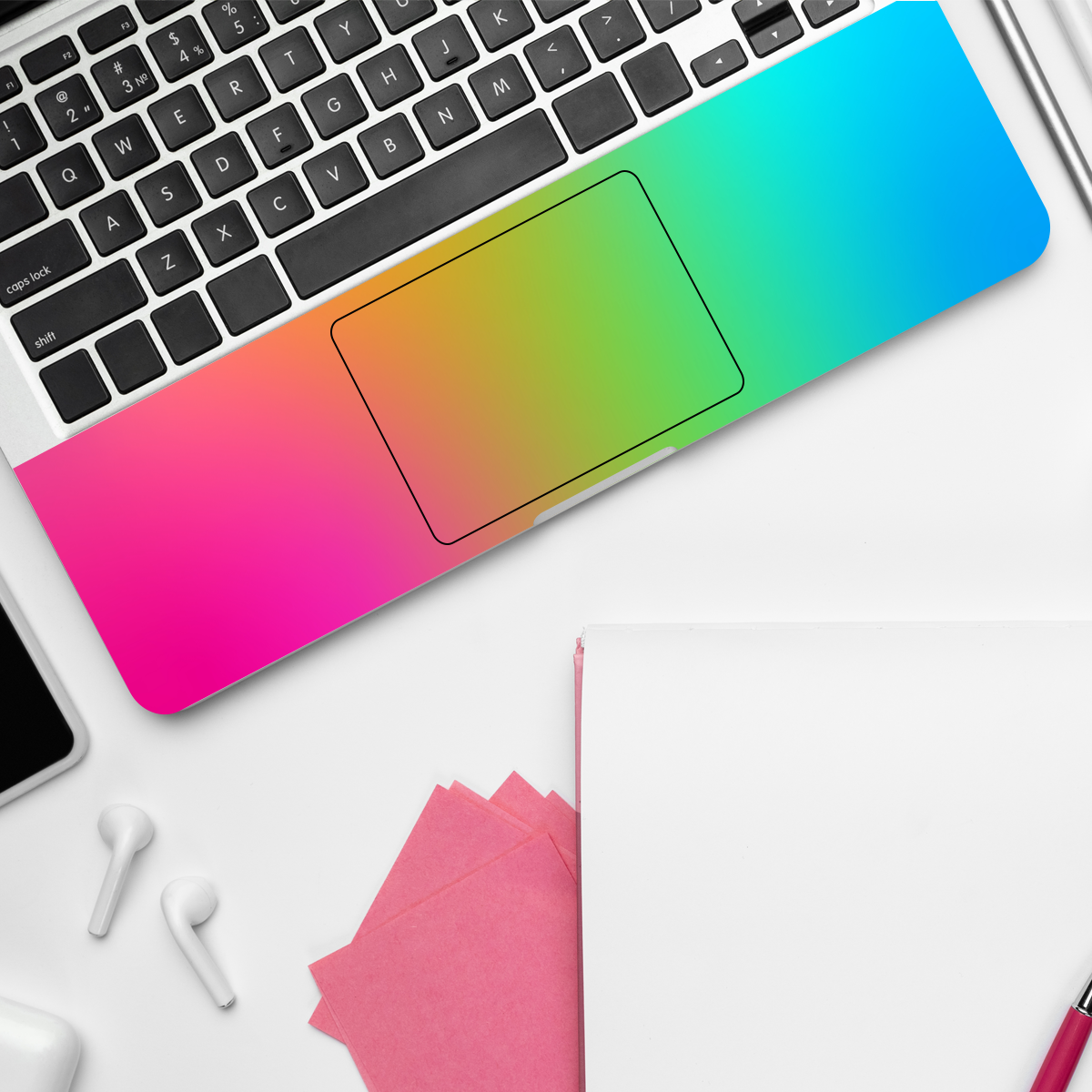 Rainbow Gradient Abstract Laptop Skin